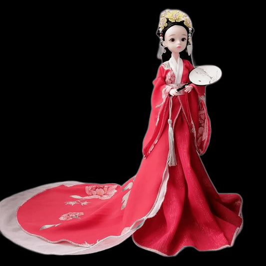 1/6 BJD Chinese Hanfu Doll with Ancient Traditional Clothes Headdress Fairy Princess Doll Chinese Drama Dolls Toys for Girls view