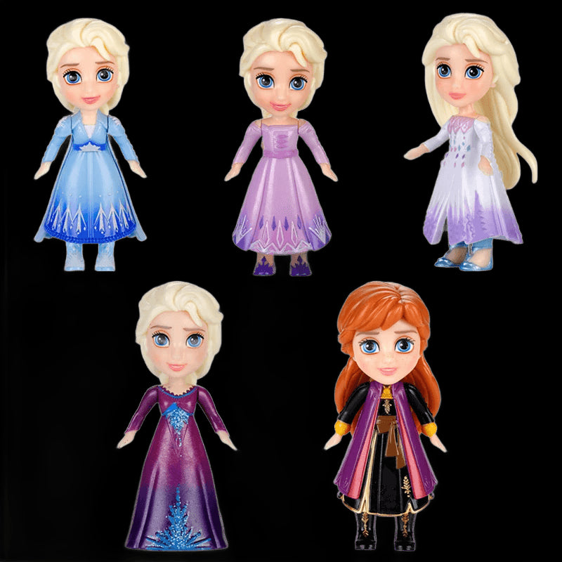 10cm Disney Frozen 2 Mini Elsa and Anna Princess Doll Toys Model for Children Girls Boys Birthday Gift with Box view