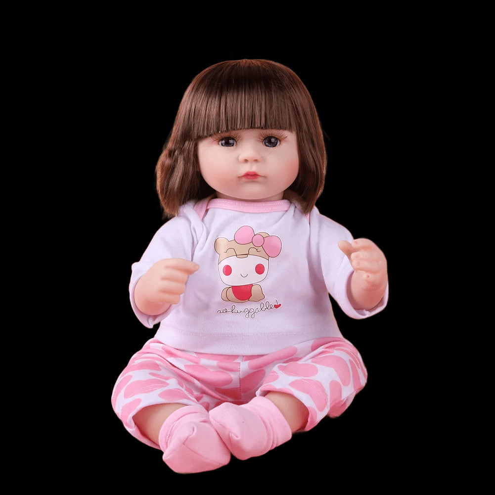 Newborn Baby Reborn Doll Emulates Baby Vinyl Soft Glue Doll Kids Dolls Girls  Lifelike Simulation Children's Educational Toy view