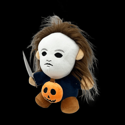 Horror Halloween Michael Myers Phunny Plush Doll 25CM Soft Cartoon Cosplay Plush Toy Character Halloween Room Decor Gift view