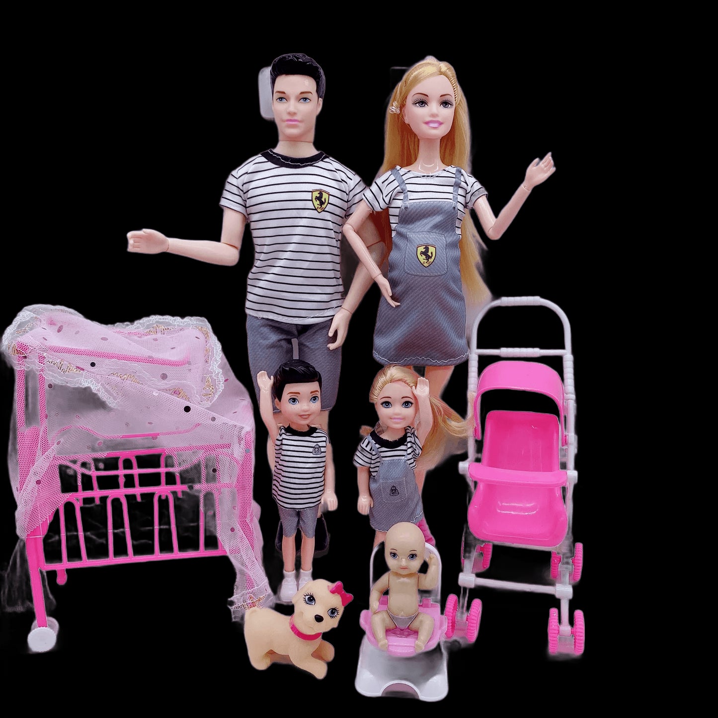 Fashion Cute Doll House Stroller Accessories For Barbie 11.5'' Pregnant Dolls with Baby Doll Birthday Christmas Gift Kid Toys view