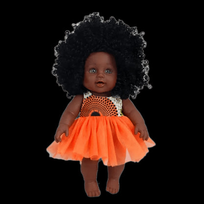 12inch baby doll with clothes toy doll as gift for kids africa black doll with curly hair view