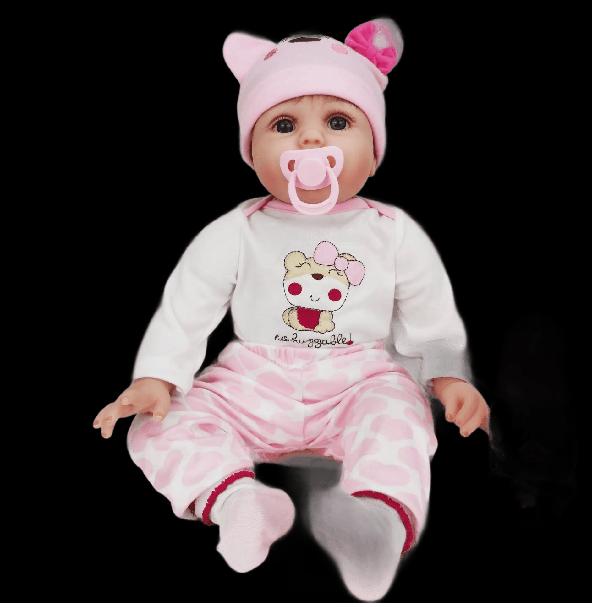 45/55cm Realistic Reborn Doll Handmade Soft Cloth Body Baby Dolls Bebe Reborn Newborm Girl With Pacifier view