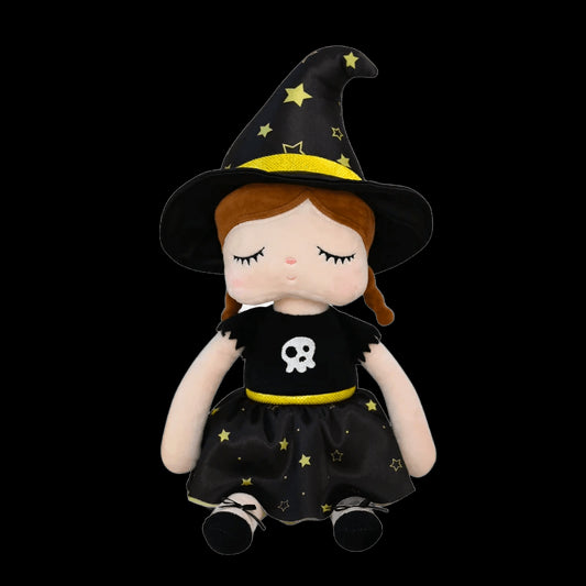 Halloween Decoration Black Magic Witch Plush Toy Soft Stuffed Dolls For Kids Girls Boneca Metoo Original view