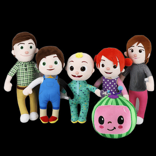 20cm Kawaii Cocomeloned Plush Doll Cartoon Anime Family JJ Daddy Mummy Sister Brother Stuffed Soft Plush For Children Gift view