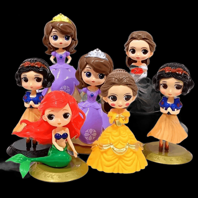 Disney Princess QPosket  Frozon Elsa Alice Mermaid Cinderella Snow White  jasmine rapunzel tikerbell Belle Cake Wedding Toy view