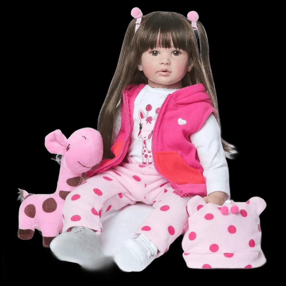 Quality  60CM  Boneca Reborn 24inch Soft Silicone Vinyl Doll Soft Silicone Reborn Baby Doll Newborn Lifelike Bebes Reborn Dolls view