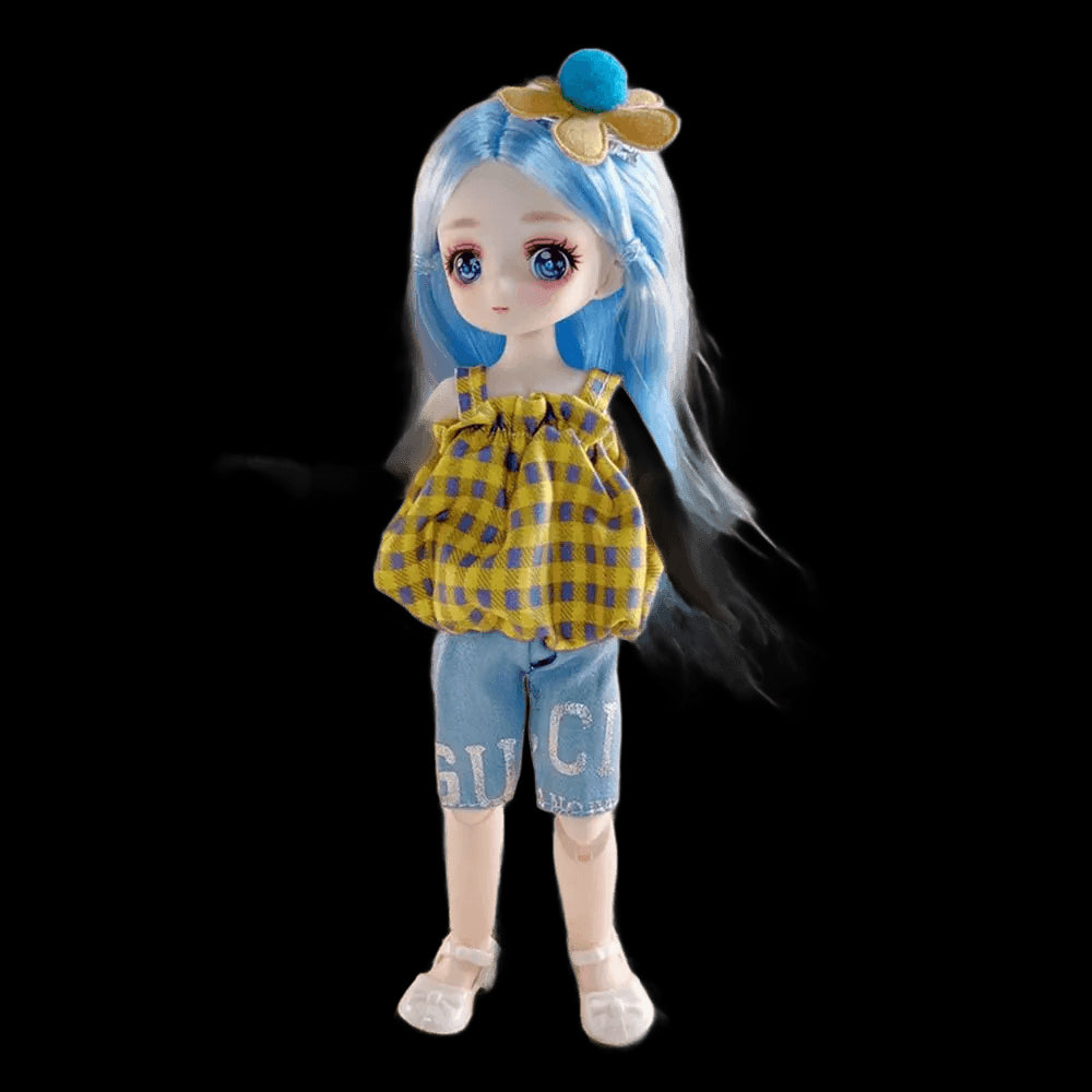 Dress Up 23cm BJD Doll with Clothes Simulated Eyes Hinge Doll Cute Removable Joints Removable Joints Doll Birthday Gift view