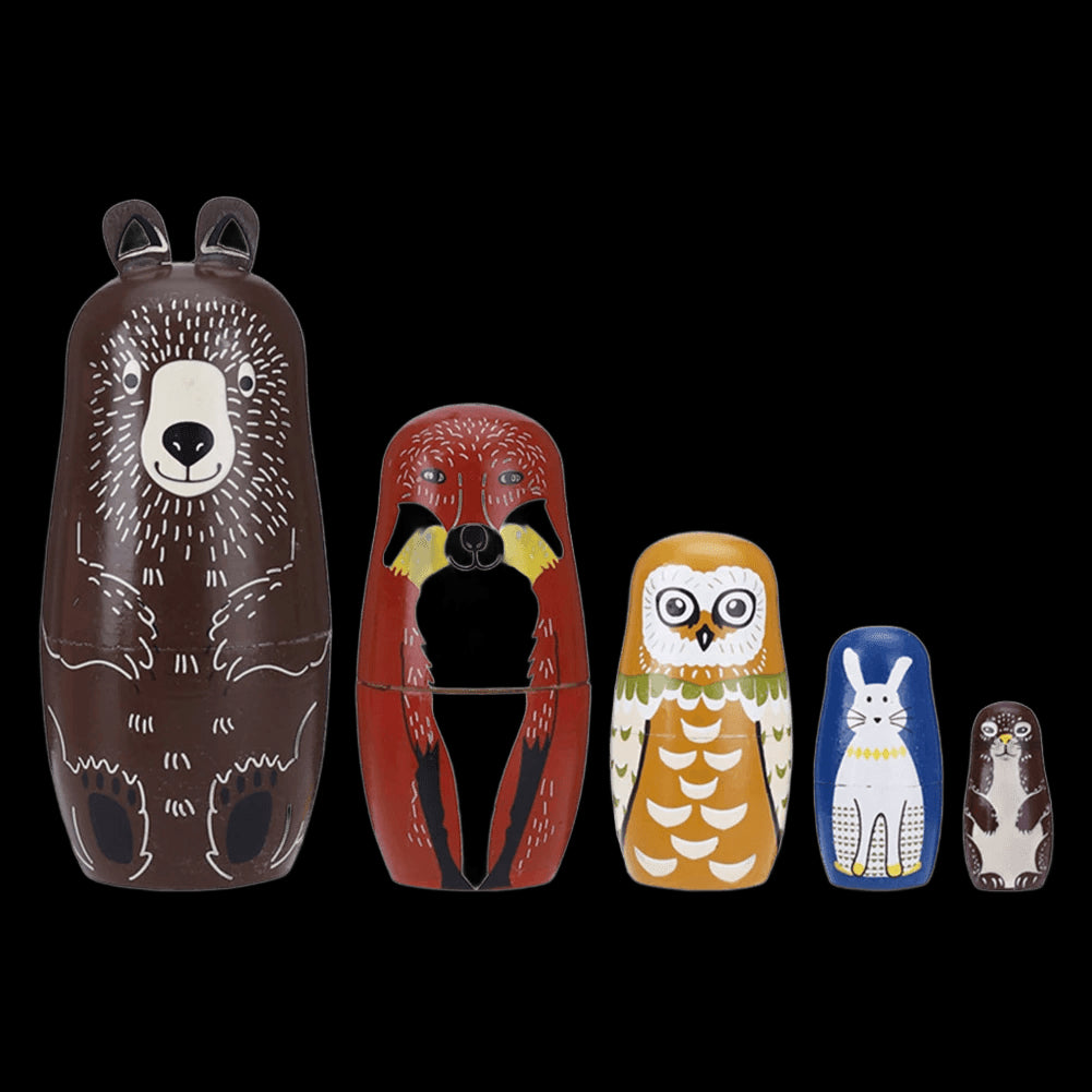 5 Layer Hand Painted Set Toy Creative Nesting Russian Dolls Matryoshka Doll view