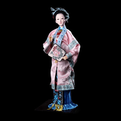 Creative Chinese Doll Ancient-style Dolls of the Qing Dynasty Twelve Golden Hair Handicrafts of Dream of Red Mansions Best Gift view