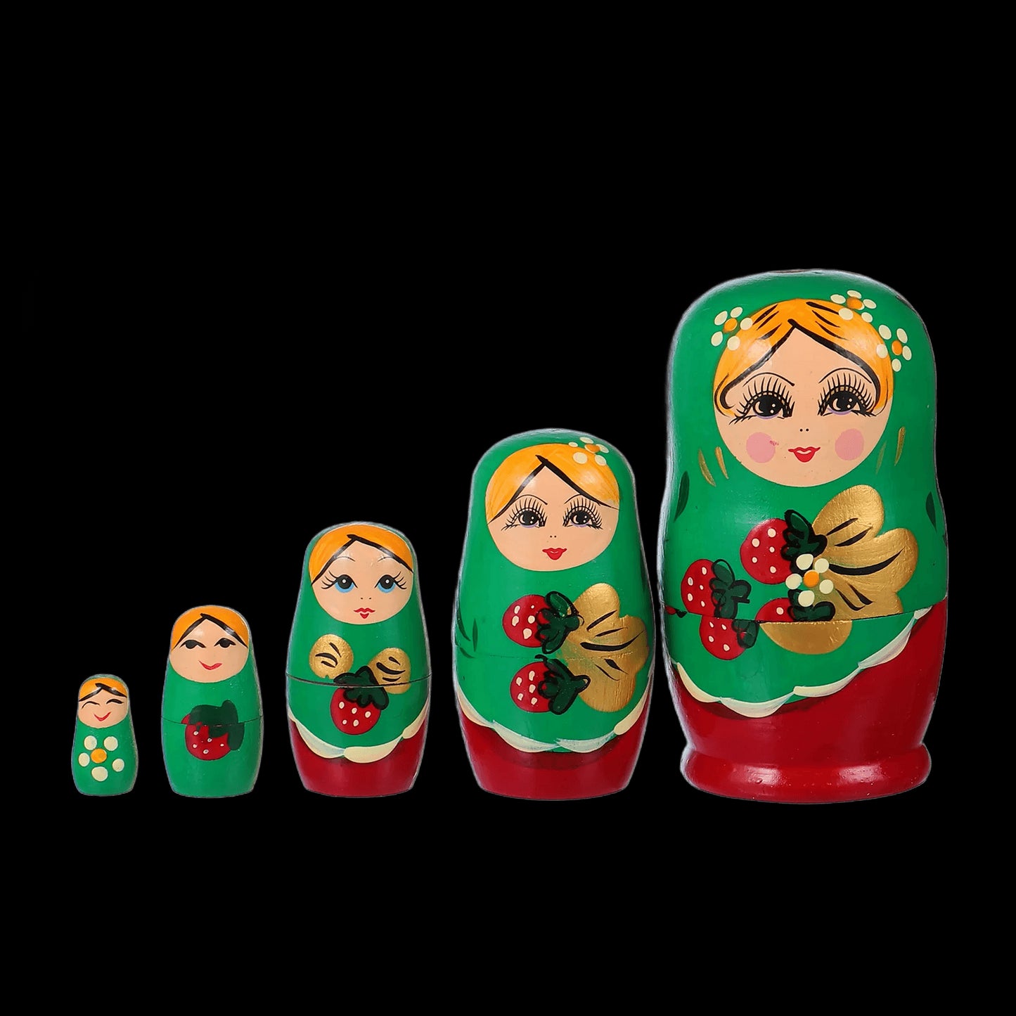 Dolls Nesting Russian Matryoshka Christmas Doll Wooden Stacking Babushkaeducational Penguins Animal Dol S Tree Kids view