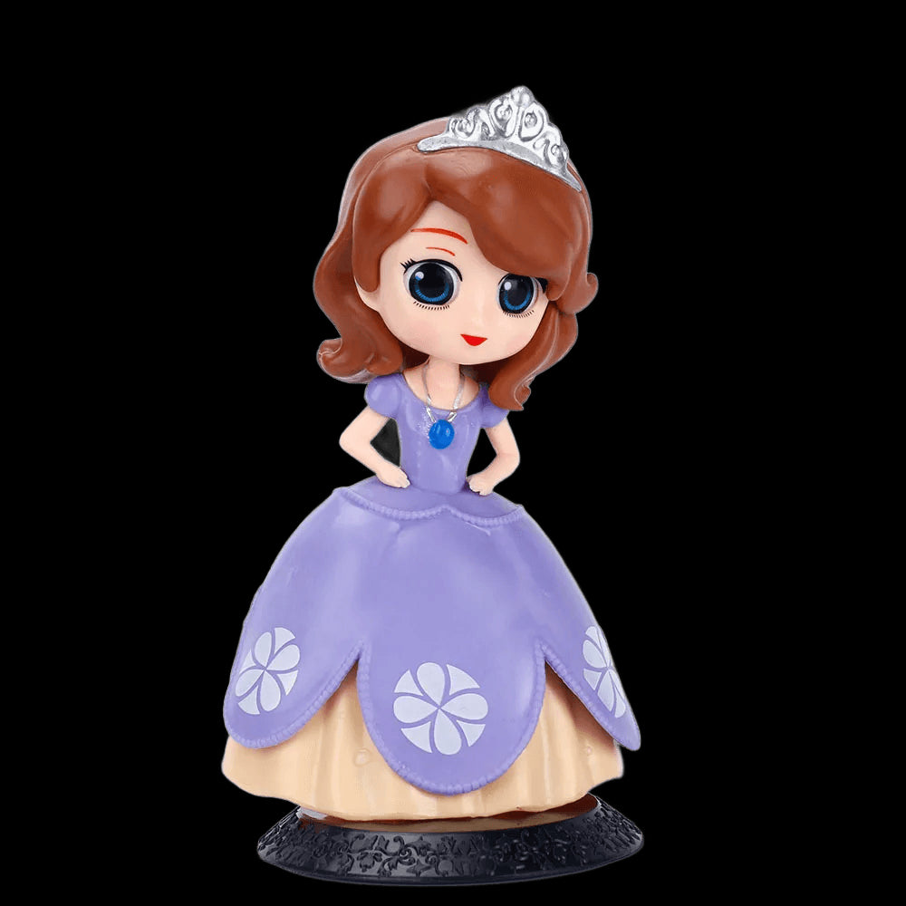 Disney Princess Big Eyes Jasmine Mulan Ariel Arale Belle Snow White Elsa Anna Cinderella Sofia Rapunzel Q posket PVC Figure Toy view