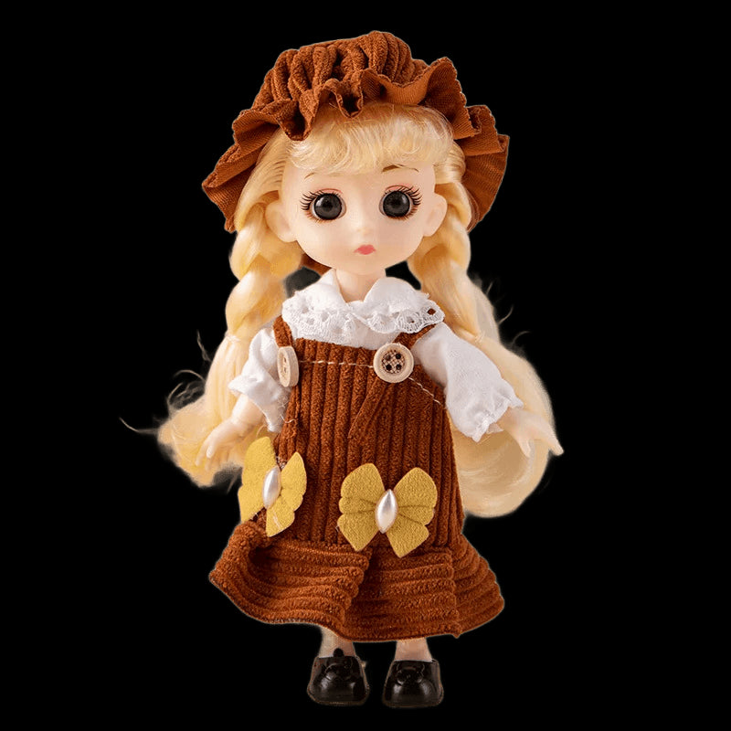 16cm  Princess BJD Doll with Clothes and Shoes Lolita Cute Sweet Face1:12 Movable Joints Action Figure Gift Child Kid Girl Toy view