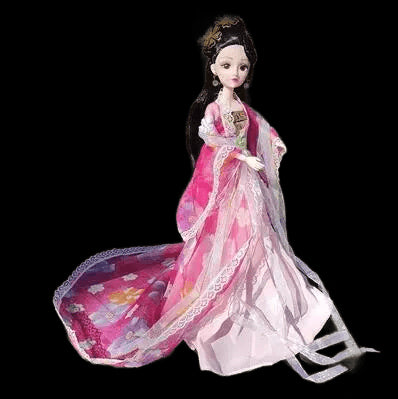 Chinese Style Ancient Clothes Dress Up 30cm Simulation Doll Handmade Movable Joints Tradition Hanfu Fairy Concubine Toys ZH169 view