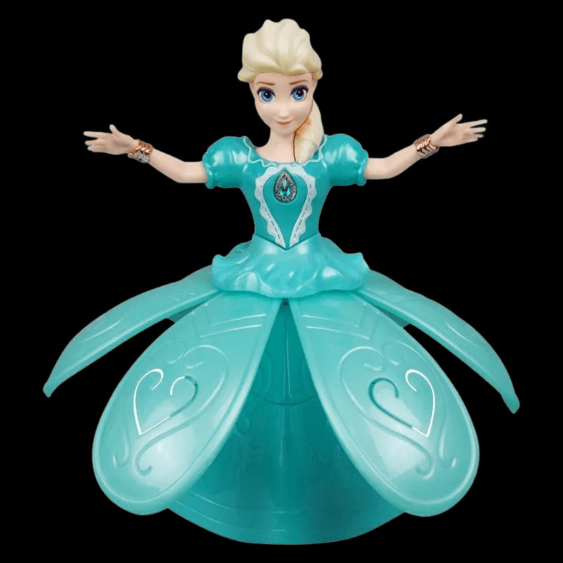 Disney Frozen Princess Electric Dancing Toys Elsa doll With Wings Movable Dolls Rotating Projection Light Music Model Gift view