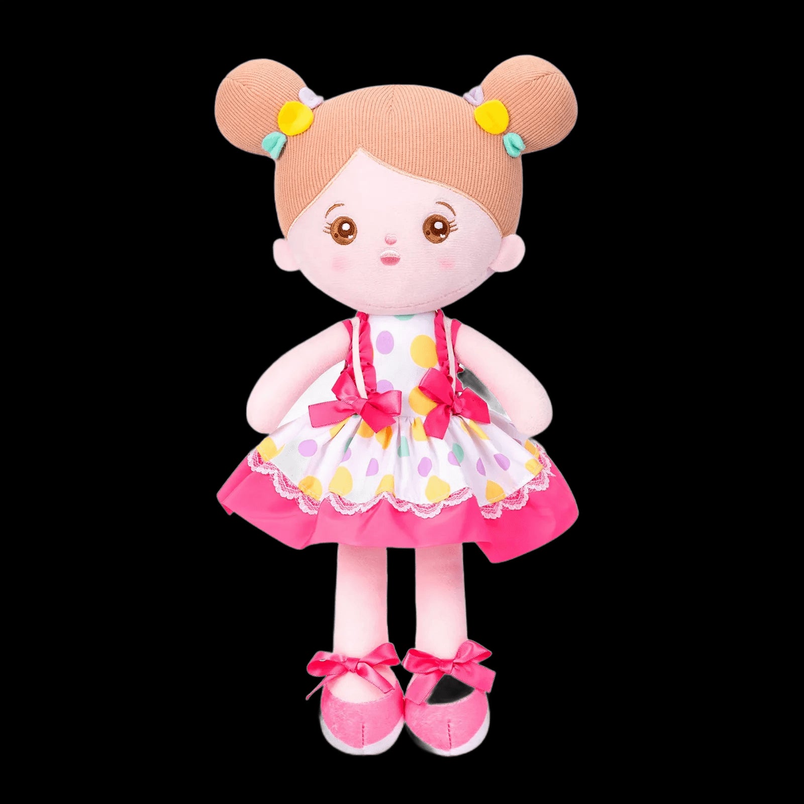 OUOZZZ 15" Plush Dolls for Girls Soft Stuffed Rag Doll Kids Baby Reborn Doll Clothing Toys Decoration Birthday Christmas Gift view