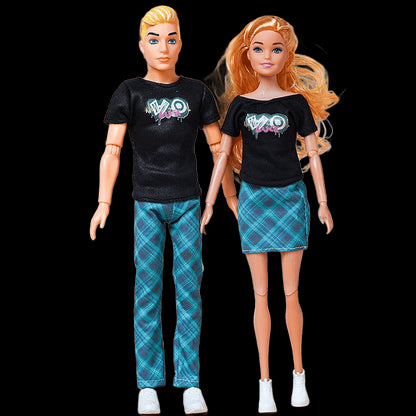 30cm Couple Barbies Doll Boyfriend Girlfriend Ken Doll Full Set 1/6 11.5 inch Girl Boy Doll Toys With Clothes Children Gift view