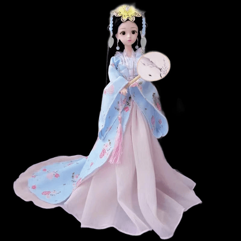 1/6 BJD Chinese Hanfu Doll with Ancient Traditional Clothes Headdress Fairy Princess Doll Chinese Drama Dolls Toys for Girls view