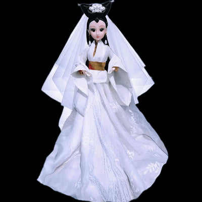 Chinese Style Ancient Clothes Dress Up 30cm Simulation Doll Handmade Movable Joints Tradition Hanfu Fairy Concubine Toys ZH169 view