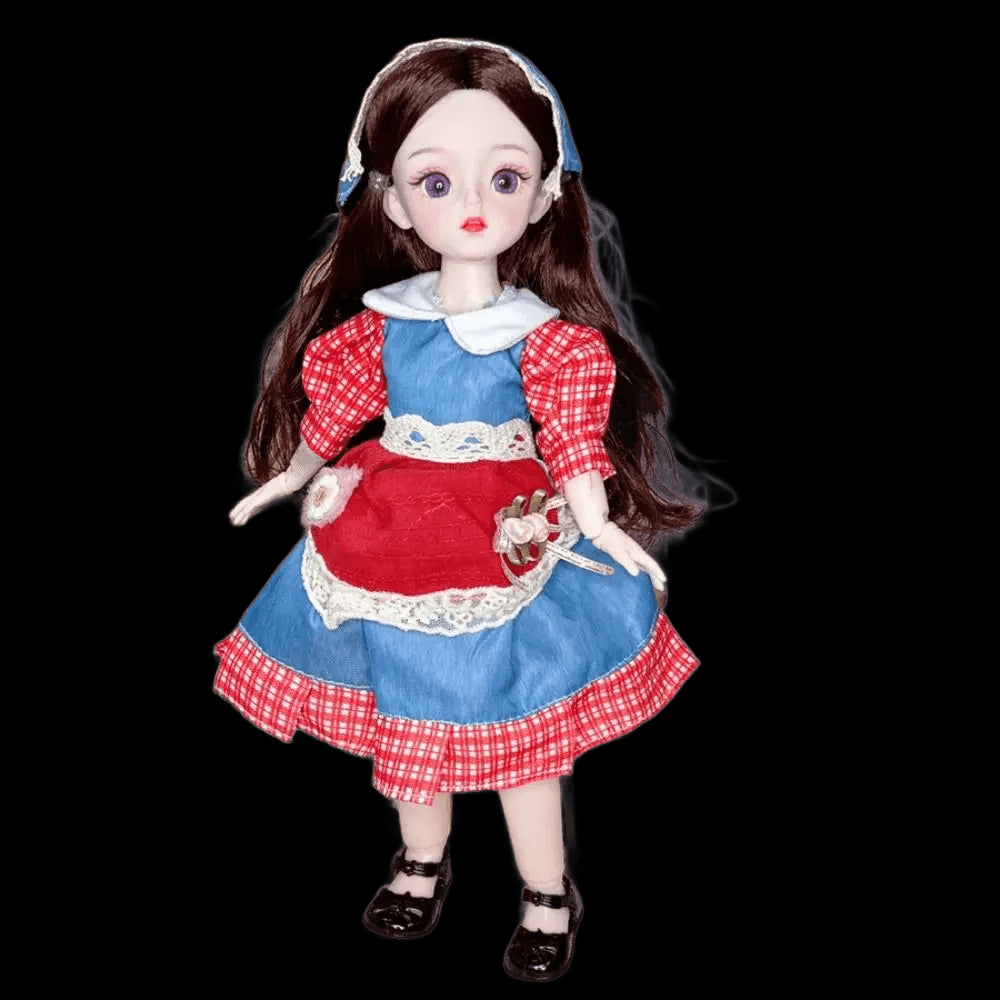 BJD Dolls and Clothes with Multiple Movable Joints 30cm 1/6 3D Simulated Eye Hinge Doll Girl's DIY Dress Up Birthday Gift Toy view