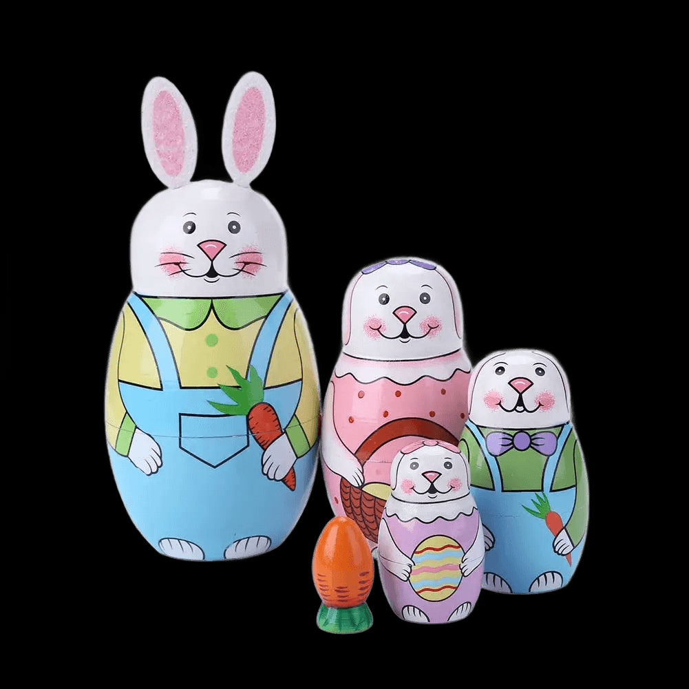 Strawberry Girls Matryoshka Doll Wooden Snowman Russian Nesting Dolls for Kids Brithday Christmas Gifts Children's Day Gifts view