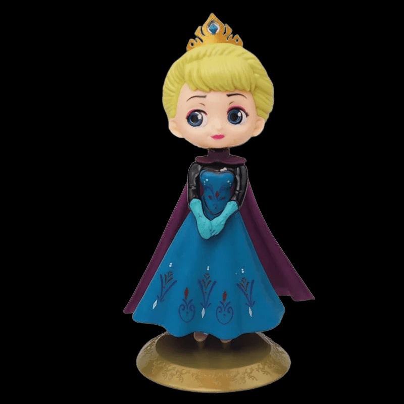 Disney Frozen 2 Snow Queen Cake Decoration Dolls Elsa Anna PVC Action Figure Princess Birthday Cake Snowflake Plug-in Kids Gift view