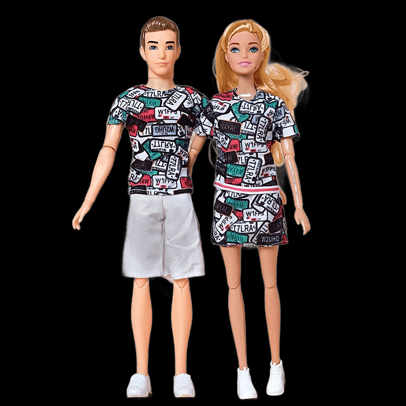 30cm Couple Barbies Doll Boyfriend Girlfriend Ken Doll Full Set 1/6 11.5 inch Girl Boy Doll Toys With Clothes Children Gift view