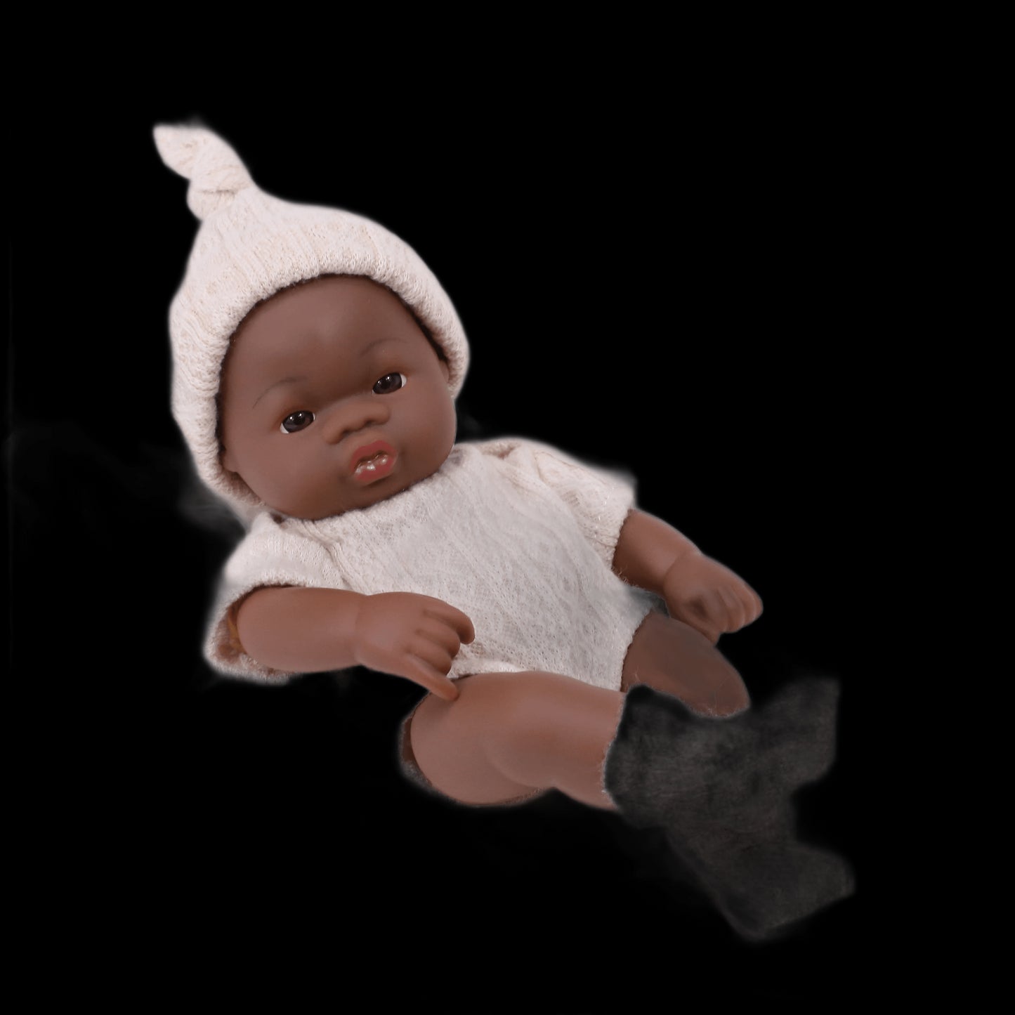 Black American Reborn Dolls Cute Mini 20cm Baby Bebe Doll Toys Full Body Vinyl Soft Girl Doll Reborn Baby Doll Toys Gift view