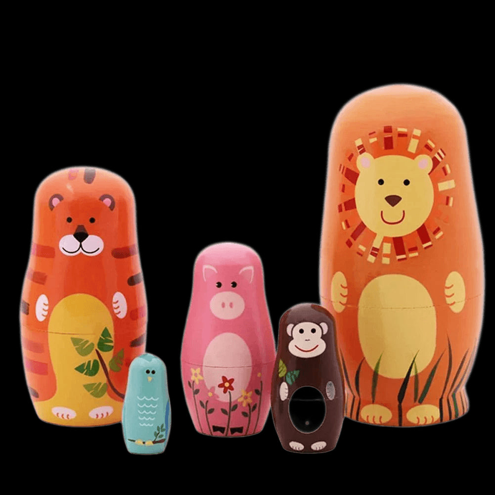 5 Layer Hand Painted Set Toy Creative Nesting Russian Dolls Matryoshka Doll view