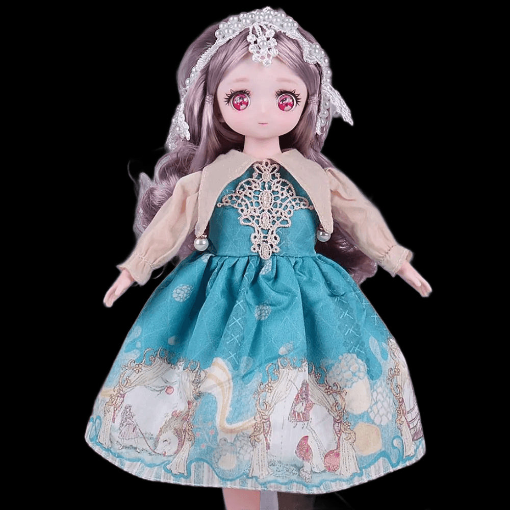 Pink Eyed 30cm Doll with Clothes Multiple Movable Joints Princess Style 3D Simulated Hinge Doll Fashion Cute 1/6 Bjd Doll view