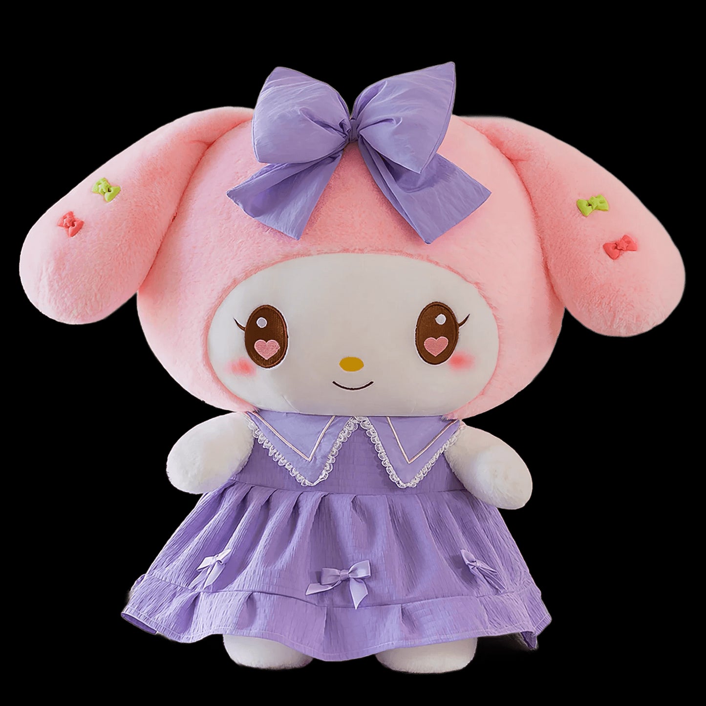 60cm Cartoon Sanrio Melody Kuromi Plush Doll Kawaii Princess Skirt Lolita Plushies Soft Stuffed Toy Rabbit Pillow Kid Girls Gift view