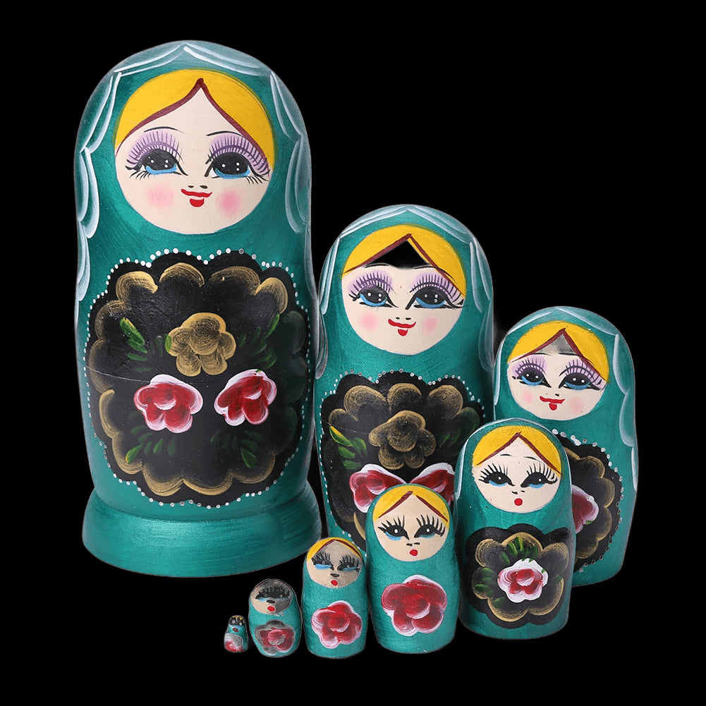 Strawberry Girls Matryoshka Doll Wooden Snowman Russian Nesting Dolls for Kids Brithday Christmas Gifts Children's Day Gifts view