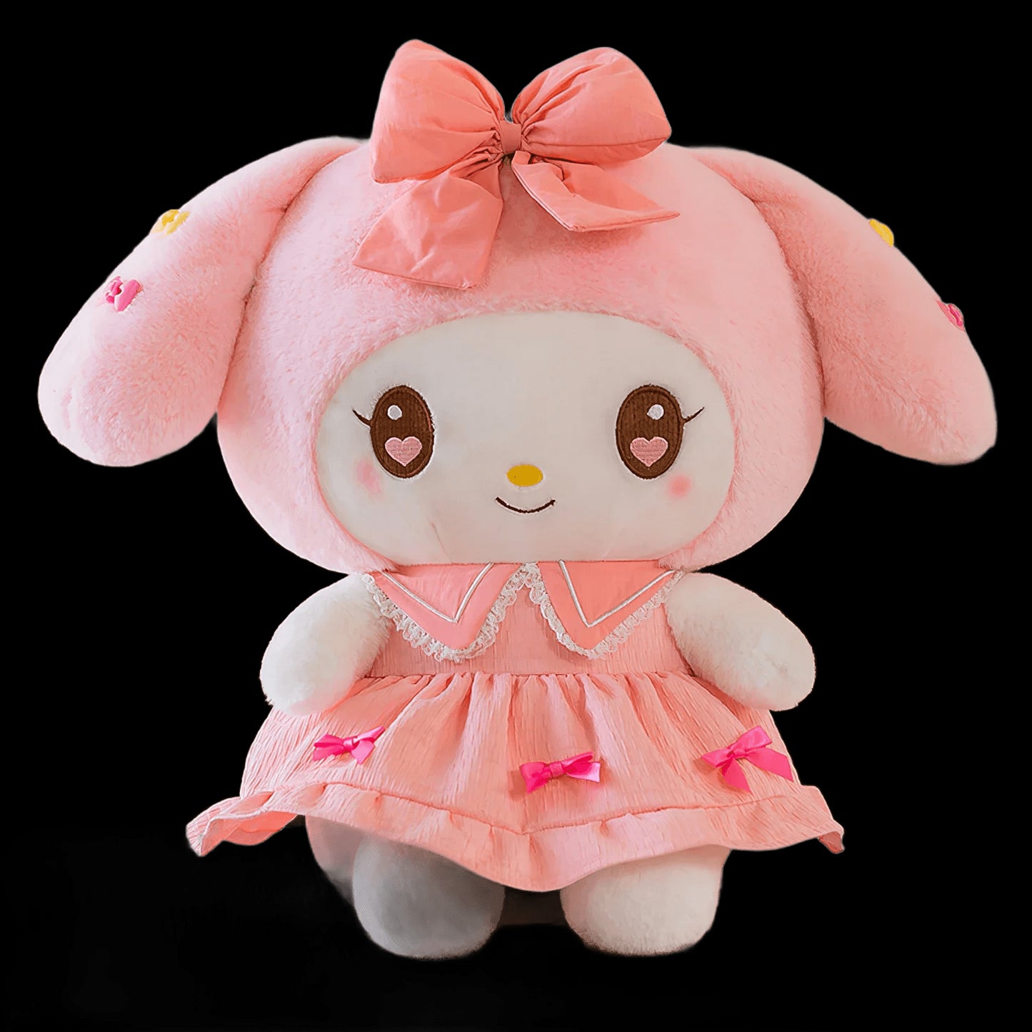 60cm Cartoon Sanrio Melody Kuromi Plush Doll Kawaii Princess Skirt Lolita Plushies Soft Stuffed Toy Rabbit Pillow Kid Girls Gift view