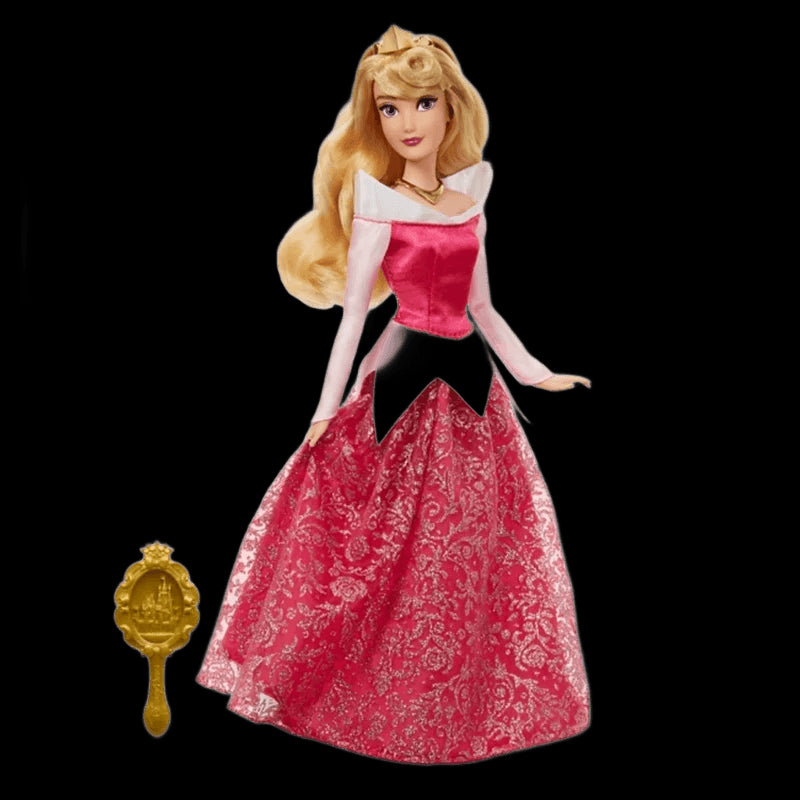 Disney Store Original Princess Rapunzel Ariel Elsa Anna Aurora Cinderella Belle Classic Dolls Toys For Children Christmas Gift view