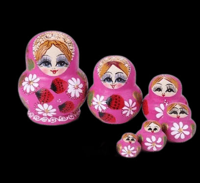 26 Styles 5/10pcs/Set Cute Wood Russian Nesting Babushka Matryoshka Doll Hand Paint Toys Craft Toys Home Decoration Kids Gifts view