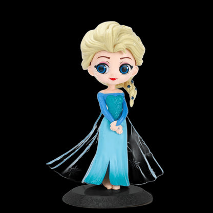 Disney Princess Big Eyes Jasmine Mulan Ariel Arale Belle Snow White Elsa Anna Cinderella Sofia Rapunzel Q posket PVC Figure Toy view