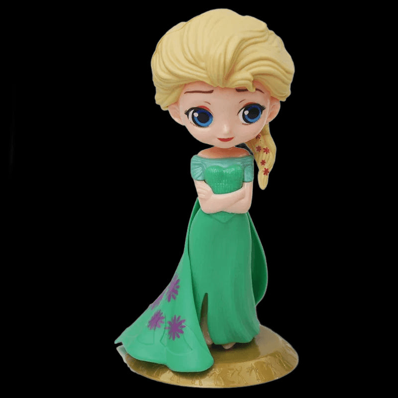 Disney Frozen 2 Snow Queen Cake Decoration Dolls Elsa Anna PVC Action Figure Princess Birthday Cake Snowflake Plug-in Kids Gift view