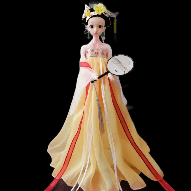 1/6 BJD Chinese Hanfu Doll with Ancient Traditional Clothes Headdress Fairy Princess Doll Chinese Drama Dolls Toys for Girls view