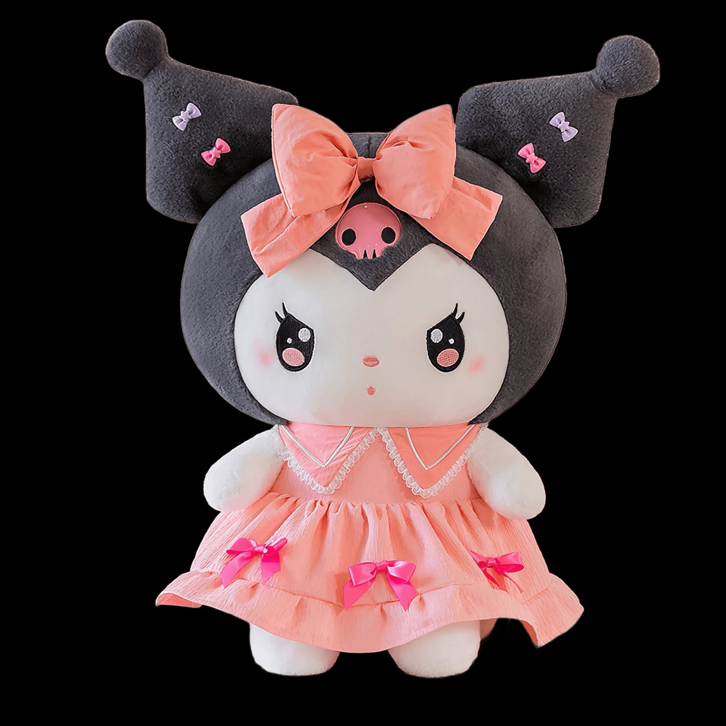 60cm Cartoon Sanrio Melody Kuromi Plush Doll Kawaii Princess Skirt Lolita Plushies Soft Stuffed Toy Rabbit Pillow Kid Girls Gift view