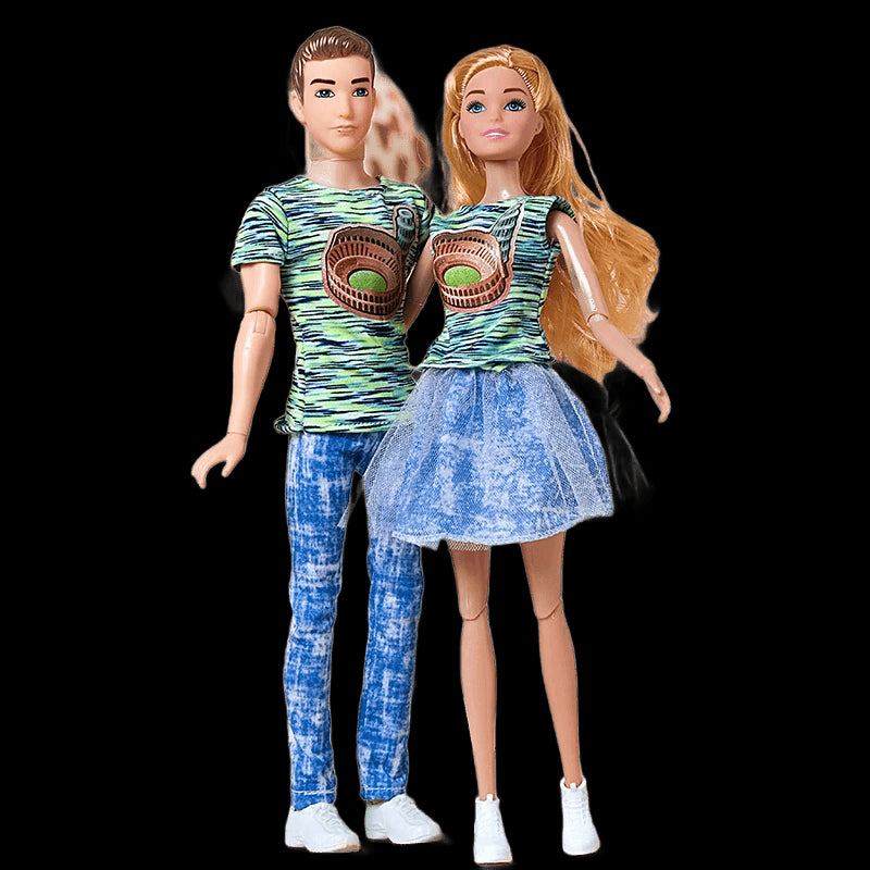 30cm Couple Barbies Doll Boyfriend Girlfriend Ken Doll Full Set 1/6 11.5 inch Girl Boy Doll Toys With Clothes Children Gift view