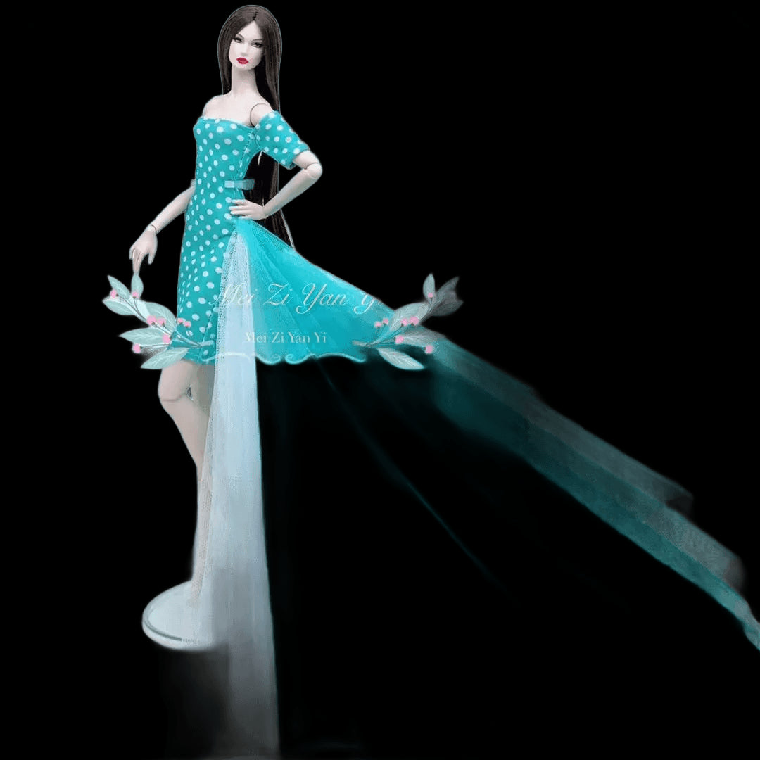 Special offer the original for barbie doll clothes wedding dress  Multilayer mermaid dress princess dress cake skirt view