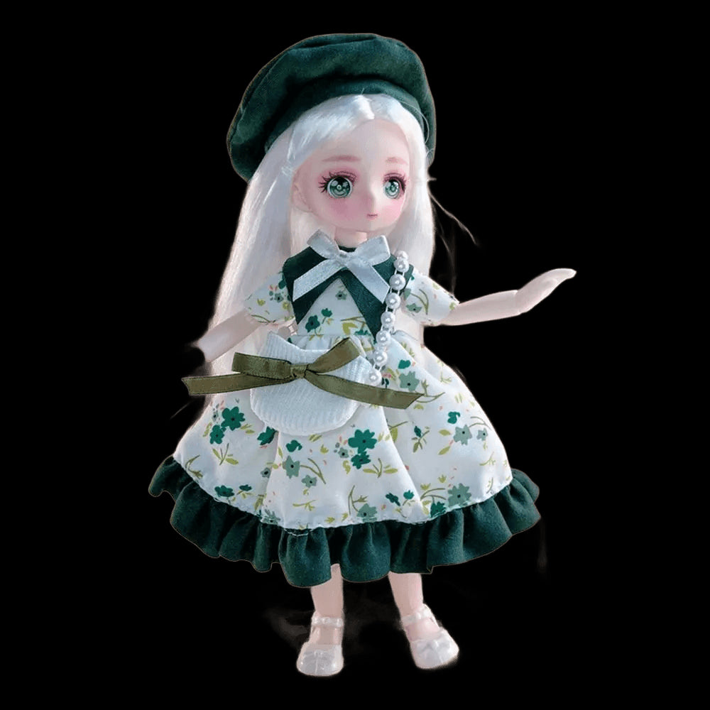 Dress Up BJD Doll Ancient Dress Doll 3D Eyes with Clothes Simulated Eye Hinge Doll Cute 1/6 BJD Removable Joints Doll Kids Toy view