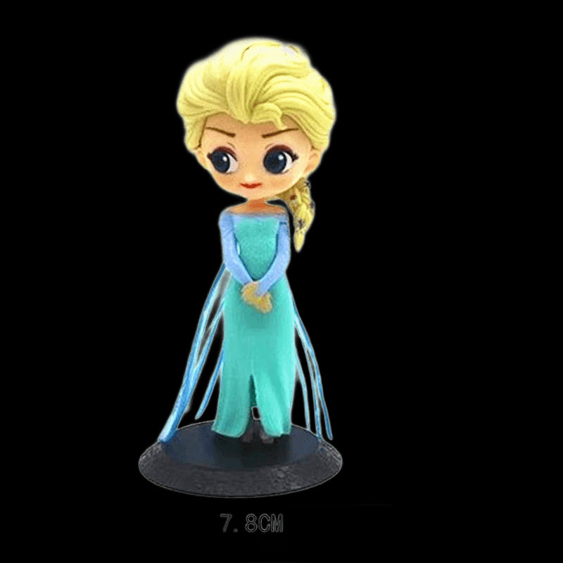 Disney Frozen 2 Snow Queen Cake Decoration Dolls Elsa Anna PVC Action Figure Princess Birthday Cake Snowflake Plug-in Kids Gift view