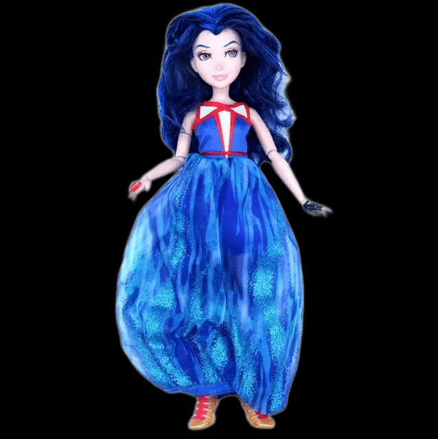 Original DISNEY princess Descendants Mal Carlos Jay Uma Ben Limited Edition Figure Collection Doll Toys for kids Birthday Gifts view