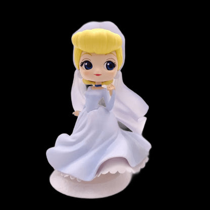 Disney Fairytale Cute Dolls Snow White Mermaid Cinderella Princess Figure Model Cake Decoration Toys for Girls Birthday Gifts view