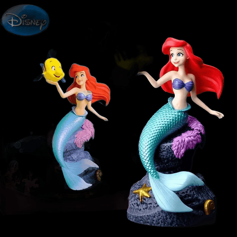 Disney Ariel Princess Action Figure 19cm The Little Mermaid Ariel Figuras Anime Model Toys Dolls Disney Accessories Decor Gifts view