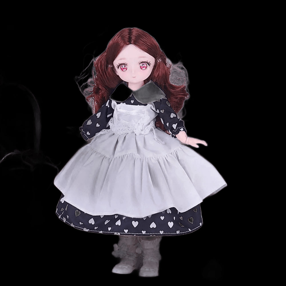 Pink Eyed 30cm Doll with Clothes Multiple Movable Joints Princess Style 3D Simulated Hinge Doll Fashion Cute 1/6 Bjd Doll view