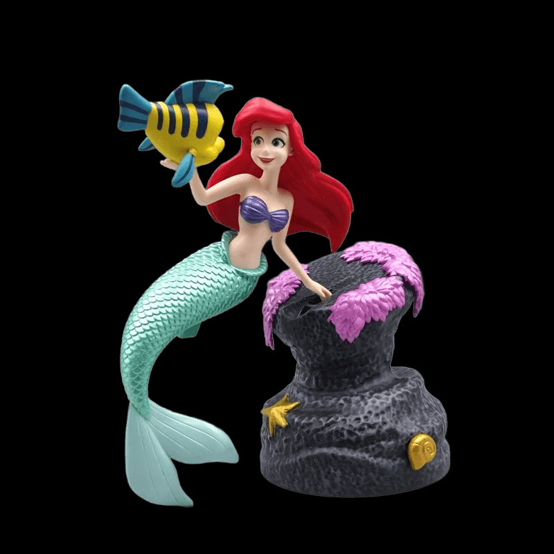 Disney Anime 19cm Little Mermaid Ariel Action Figure Toys Ariel The Princess Collection Room Car Cake Decoration Gift for Kids view