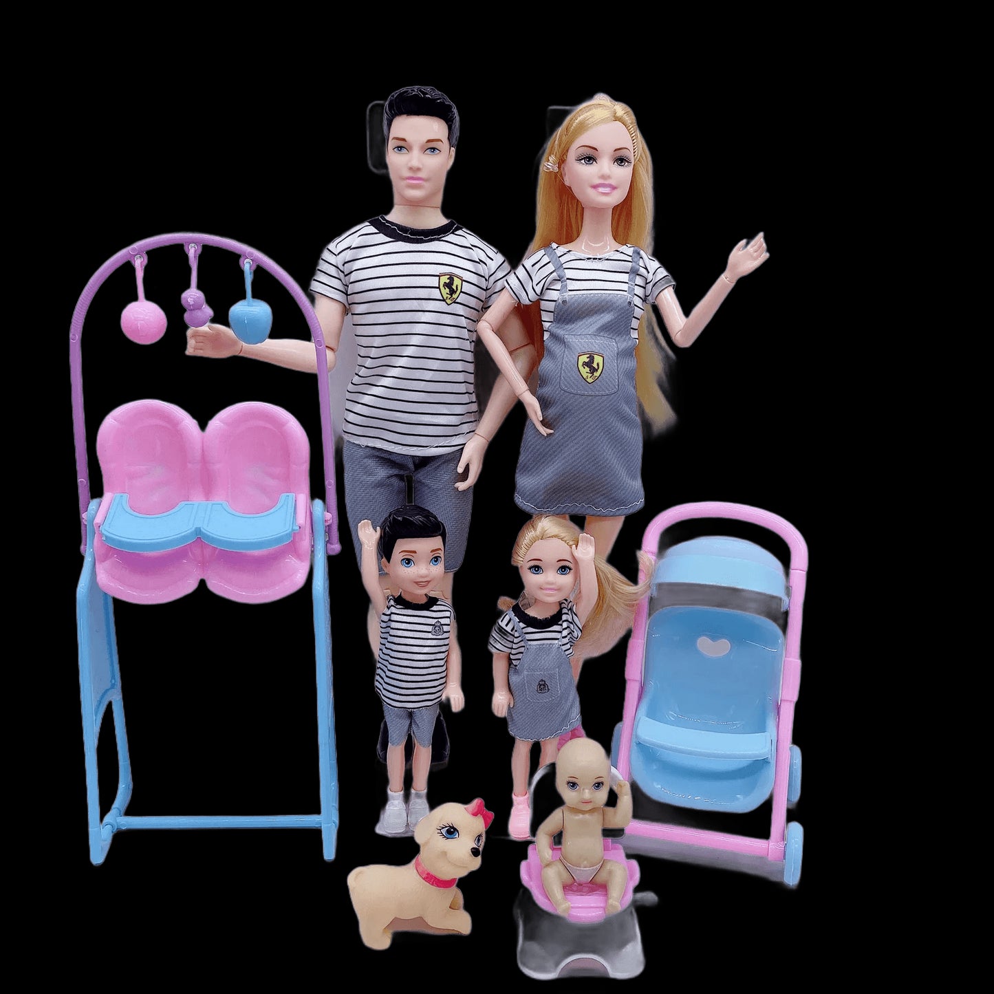 Fashion Cute Doll House Stroller Accessories For Barbie 11.5'' Pregnant Dolls with Baby Doll Birthday Christmas Gift Kid Toys view