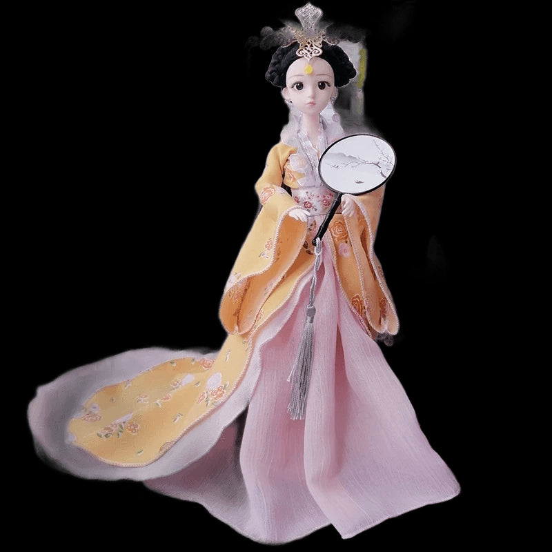 1/6 BJD Chinese Hanfu Doll with Ancient Traditional Clothes Headdress Fairy Princess Doll Chinese Drama Dolls Toys for Girls view